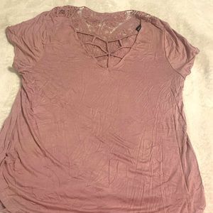 Almost Famous 2x Mauve blouse NWOT
